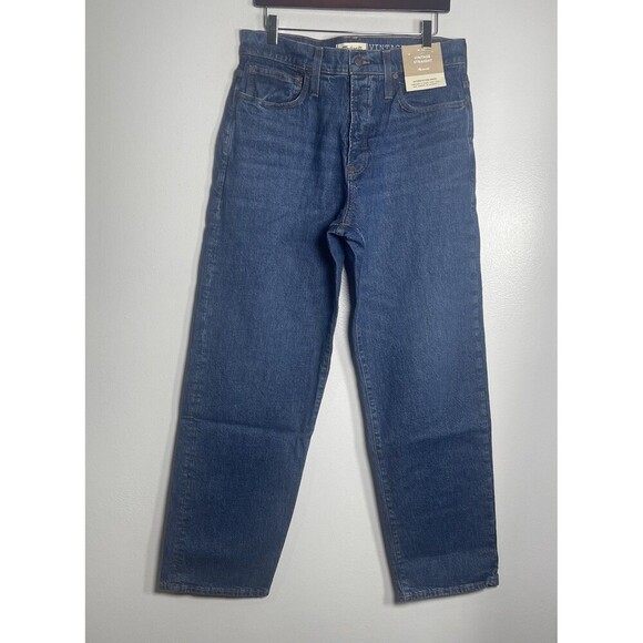 MADEWELL Vintage Straight Jeans in Millbrook Wash 33x32 NEW Classic Basic ND470 - Picture 2 of 11